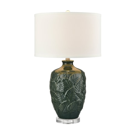 Goodell 275'' High 1Light Table Lamp, Green Glaze